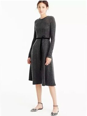 J Crew long sleeve flare dress in ponte fabric Size 10